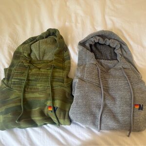 Aviator Nation Green and Gray Hoodies